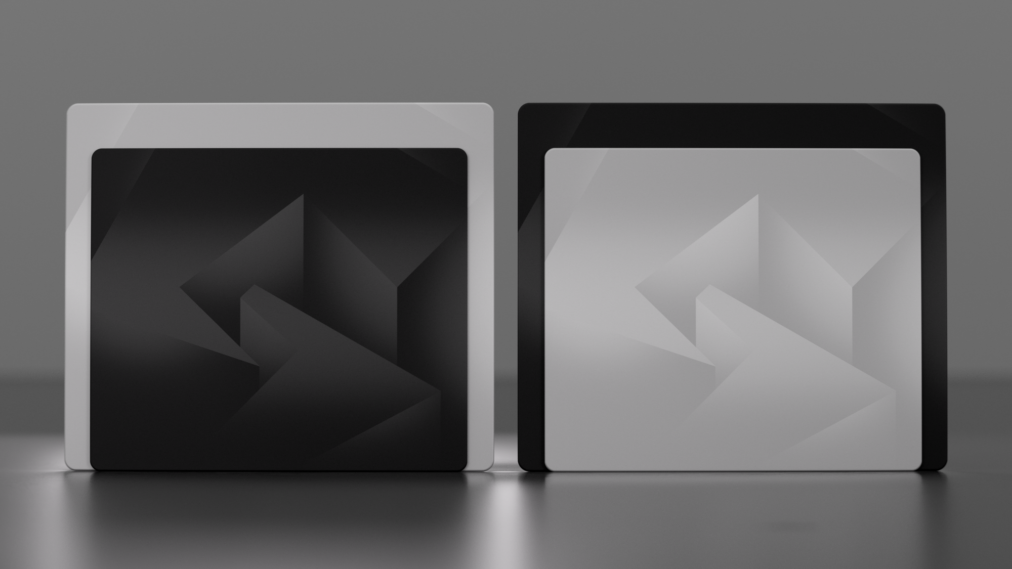 GLSSWRKS Polarity | Premium Glass Mousepad | GLSSWRKS.gg